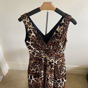 Nanette Lepore Leopard Print Sleeveless Dress